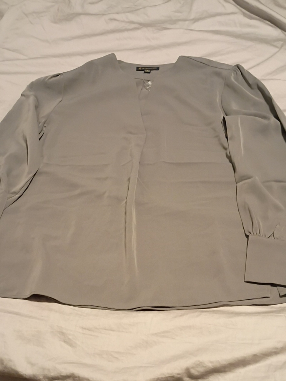 Brooks Brothers Light Gray Women's Blouse
